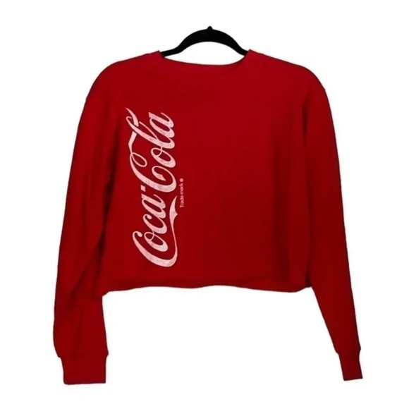 New Coca-Cola Cropped Sweatshirt Size Medium‎ (M) - Picture 1 of 8